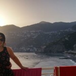 The sun sets on another lovely day in the Amalfi Coast