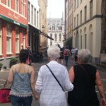 Entering Bruges for the first time.