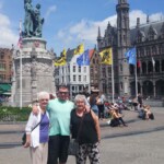 Bruges main square. Lots going on here, beautiful buildings and phew.. it was hot.