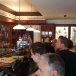 Inside the Chocolate Line shop in Bruge