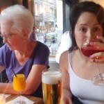 Steady now! Remember what happened last time you had a glass of wine. Taxi!