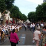 The square is surrounded by cafe's. Could be a good place to book for next time.