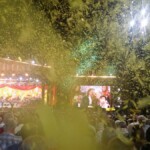 In the thick of it, inhaling confetti