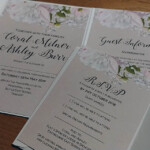 A daytime invitation with RSVP envelope.