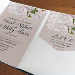 An opened daytime invitation.