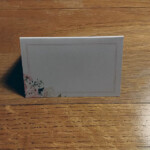 Blank table place name card.